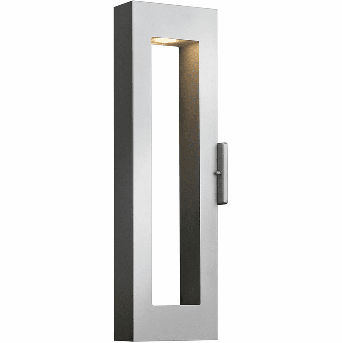 Hinkley 1644TT-LL Atlantis Contemporary Titanium LED Exterior Wall Lighting