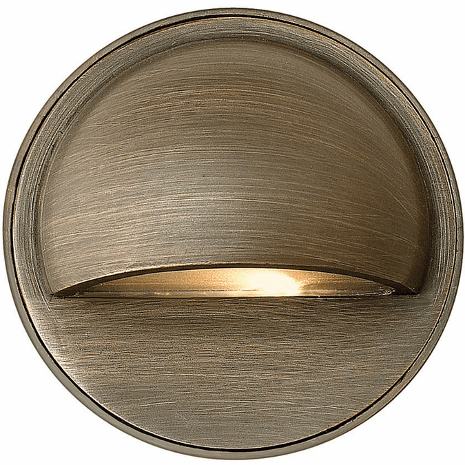 Hinkley 16801MZ-LL Hardy Island Round Eyebrow Deck Sconce Matte Bronze LED Outdoor Deck Light