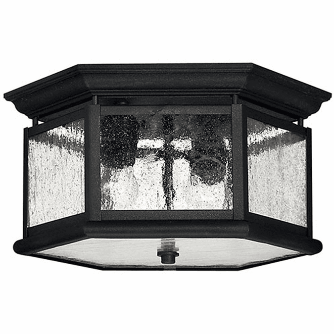 Hinkley 1683BK Edgewater Black LED Exterior Ceiling Lighting