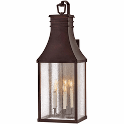 Hinkley 17463BLC Beacon Hill Modern Blackened Copper Outdoor Light Sconce