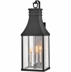Hinkley 17463MB Beacon Hill Modern Museum Black Outdoor Wall Lighting Fixture