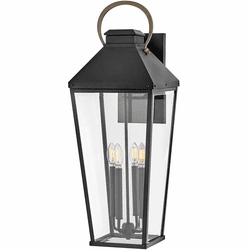 Hinkley 17509BK Dawson Modern Black Exterior Lamp Sconce