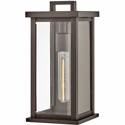 Hinkley 20016OZ Weymouth Modern Oil Rubbed Bronze LED Outdoor Wall Lighting Sconce