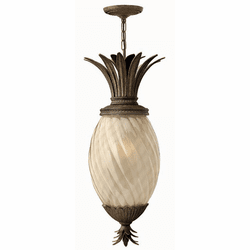 Hinkley 2122-PZ Plantation Tropical Outdoor Hanging Light with Fluorescent Option