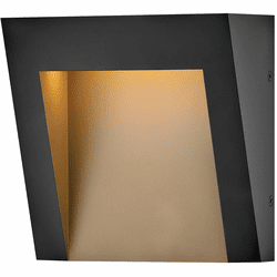 Hinkley 2140TK Taper Modern Textured Black LED Extra Small Exterior Sconce Lighting