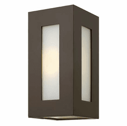 Hinkley 2190BZ Dorian Small Contemporary 12 Inch Tall Outdoor Sconce - Bronze