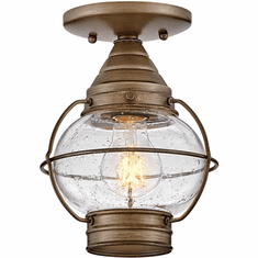 Hinkley 2203BU Cape Cod Nautical Burnished Bronze LED Outdoor Ceiling Lighting Fixture