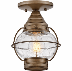 Hinkley 2203BU Cape Cod Nautical Burnished Bronze LED Outdoor Ceiling Lighting Fixture