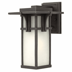 Hinkley 2230OZ Manhattan 11 Inch Tall Oil Rubbed Bronze Outdoor Wall Lamp - Small