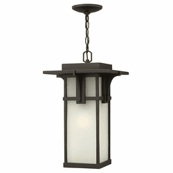 Hinkley 2232OZ Manhattan Exterior 19 Inch Tall Hanging Pendant Light - Oil Rubbed Bronze