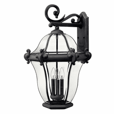 Hinkley 2446MB San Clemente Traditional Museum Black Outdoor 17" Lamp Sconce