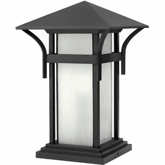 Hinkley 2576SK-LV Harbor Contemporary Black LED Outdoor Pier Mount