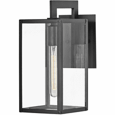 Hinkley 2590BK-LL Max Black LED Outdoor Lamp Sconce