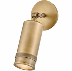 Hinkley 28810HB Pratt Modern Heritage Brass LED Small Outdoor Wall Lamp