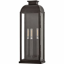 Hinkley 28835DX Tiverton Contemporary Dark Oxidized Brass LED Large Exterior Light Sconce