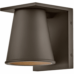 Hinkley 28870AZ-LL Hans Contemporary Architectural Bronze LED Exterior Lighting Sconce