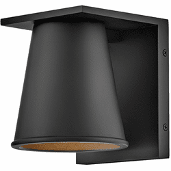 Hinkley 28870BK-LL Hans Modern Black LED Outdoor Wall Sconce Lighting