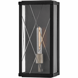 Hinkley 28880BK Monte Contemporary Black / Burnished Bronze LED Outdoor Wall Lighting