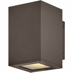 Hinkley 28910AZ-LL Tetra Contemporary Architectural Bronze LED Outdoor Wall Sconce Lighting
