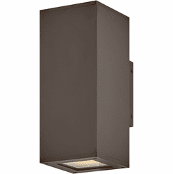 Hinkley 28914AZ-LL Tetra Contemporary Architectural Bronze LED Outdoor Light Sconce