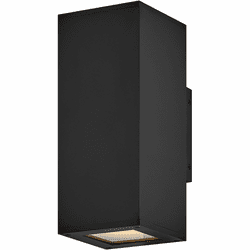 Hinkley 28914BK-LL Tetra Contemporary Black LED Exterior Wall Lighting
