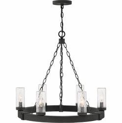 Hinkley 29206BK-LV Sawyer Modern Black LED Chandelier Light