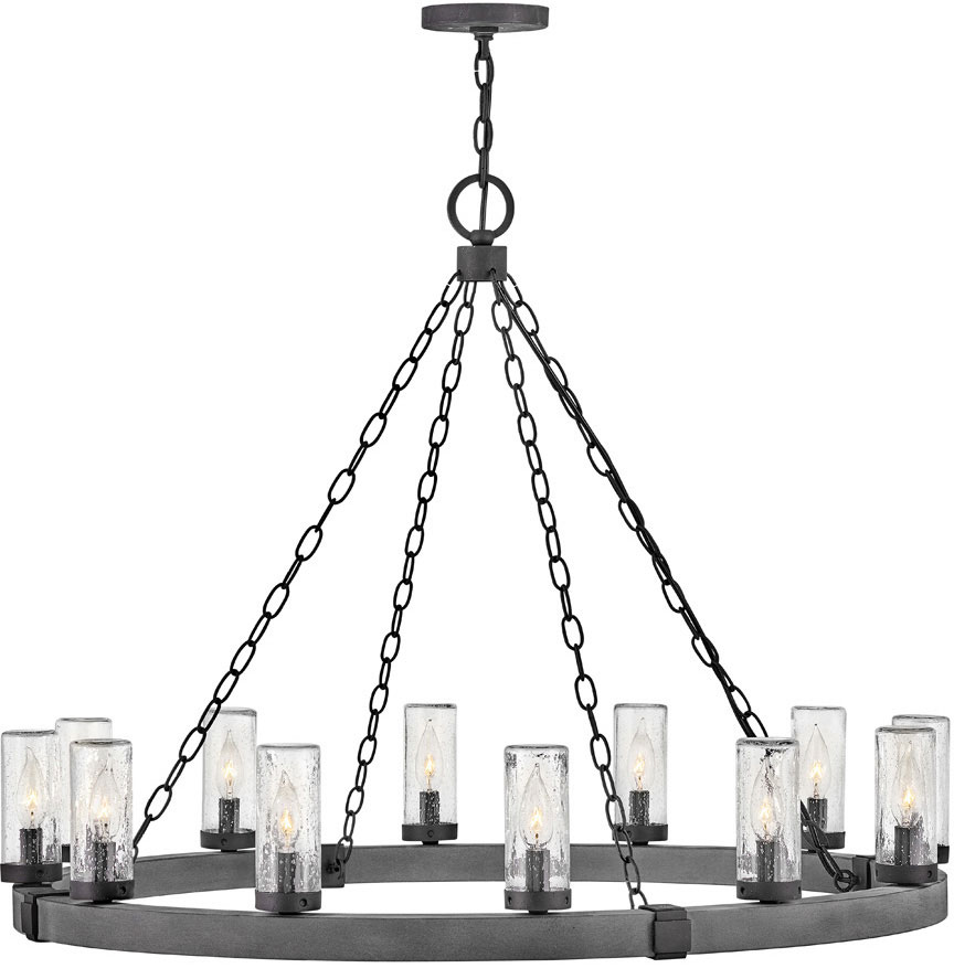Hinkley 29207DZ-LL Sawyer Modern Aged Zinc / Distressed