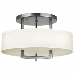 Hinkley 3201AN Hampton Antique Nickel 20" Ceiling Light Fixture