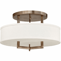 Hinkley 3201BR Hampton Brushed Bronze 20" Ceiling Light Fixture