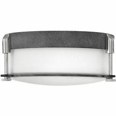 Hinkley 3231DZ Colbin Aged Zinc 12.5" Ceiling Light Fixture