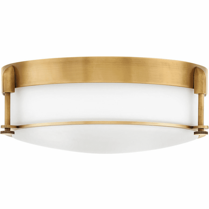 Hinkley 3233HB Colbin Heritage Brass LED 16.5" Flush Lighting