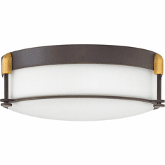 Hinkley 3233OZ Colbin Oil Rubbed Bronze 16.5" Flush Mount Light Fixture