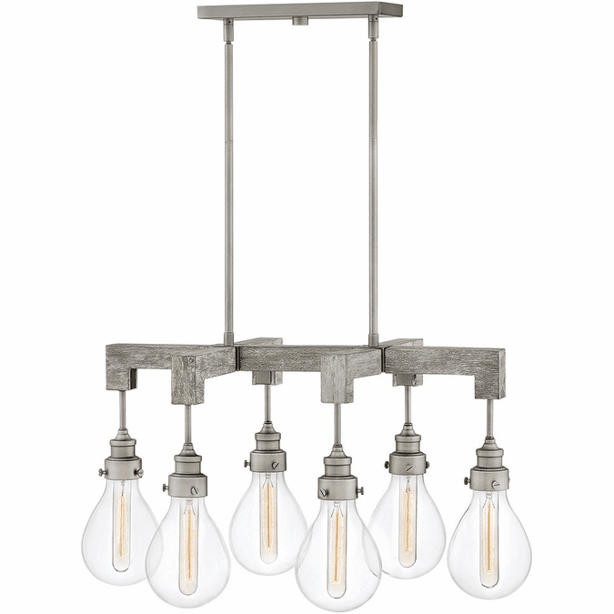 Hinkley 3268PW Denton Modern Pewter 30" Island Light Fixture HIN3268PW