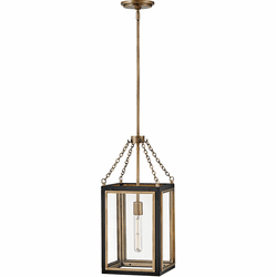 Hinkley 32987BK Shaw Modern Black Foyer Light Fixture