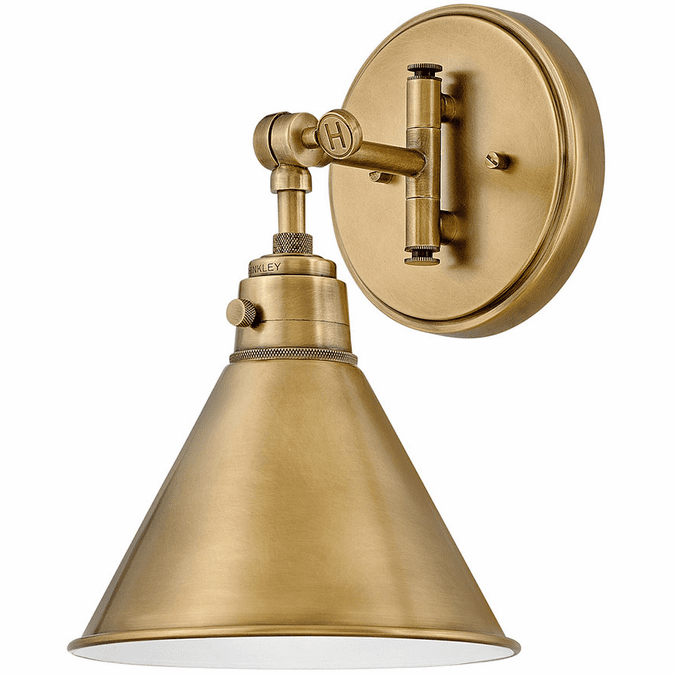 Hinkley 3691HB Arti Contemporary Heritage Brass LED Sconce Lighting