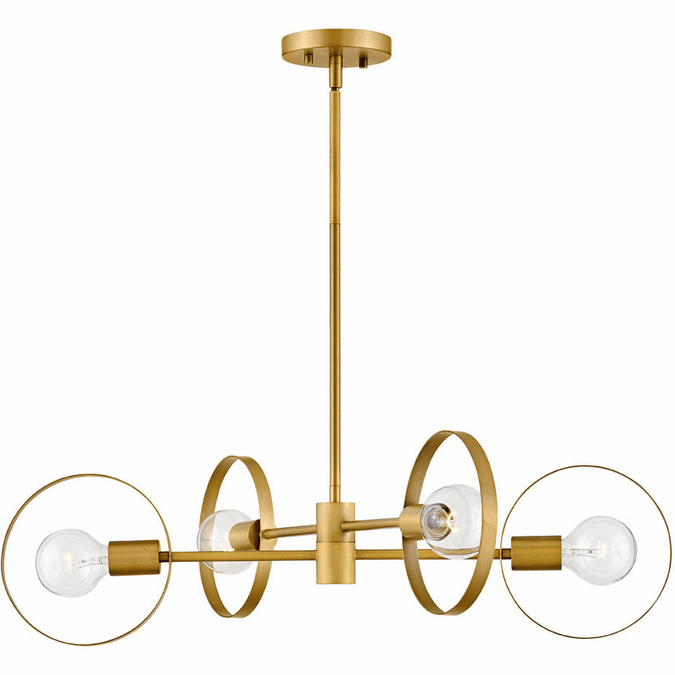 Hinkley 37294LCB Desi Contemporary Lacquered Brass Chandelier Lighting