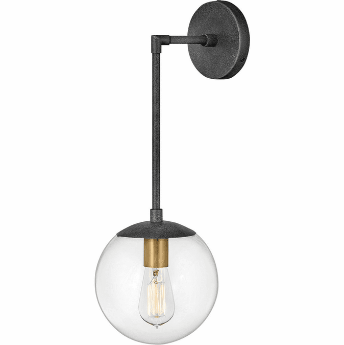 Hinkley 3742DZ Warby Contemporary Aged Zinc Wall Light Sconce