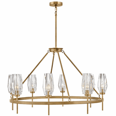 Hinkley 38258HB Ana Modern Heritage Brass LED Ceiling Chandelier