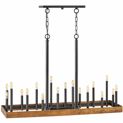 Hinkley 3868WA Wells Modern Weathered Brass LED Island Lighting