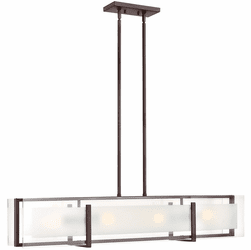 Hinkley 3996OZ Latitude Contemporary Oil Rubbed Bronze LED Kitchen Island Lighting