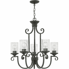 Hinkley 4015OL-CL Casa Olde Black Hanging Chandelier