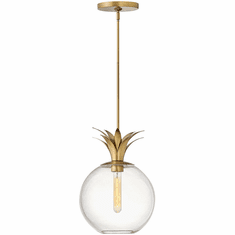 Hinkley 41927HB Palma Modern Heritage Brass Mini Ceiling Pendant Light