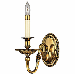Hinkley 4410BB Cambridge Traditional Burnished Brass LED Lighting Sconce
