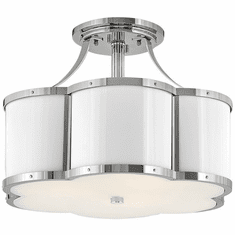 Hinkley 4444PN Chance Contemporary Polished Nickel LED Overhead Lighting Fixture
