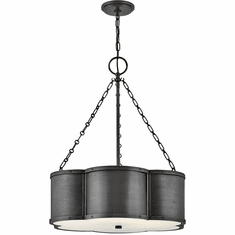 Hinkley 4446BLB Chance Contemporary Blackened Brass LED Hanging Light Fixture