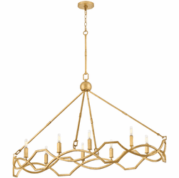 Hinkley 45785DA Leona Contemporary Distressed Brass LED Island Lighting