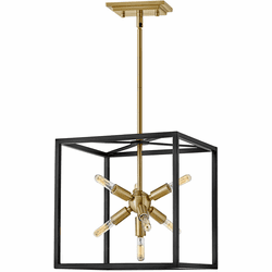 Hinkley 46313BLK Aros Contemporary Black 13" Foyer Lighting Fixture
