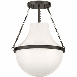 Hinkley 46891BX Collins Contemporary Black Oxide LED 15" Ceiling Light Fixture