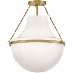 Hinkley 46893HB Collins Modern Heritage Brass LED 20" Flush Mount Light Fixture