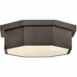 Hinkley 46993BX Facet Contemporary Black Oxide Flush Mount Lighting Fixture